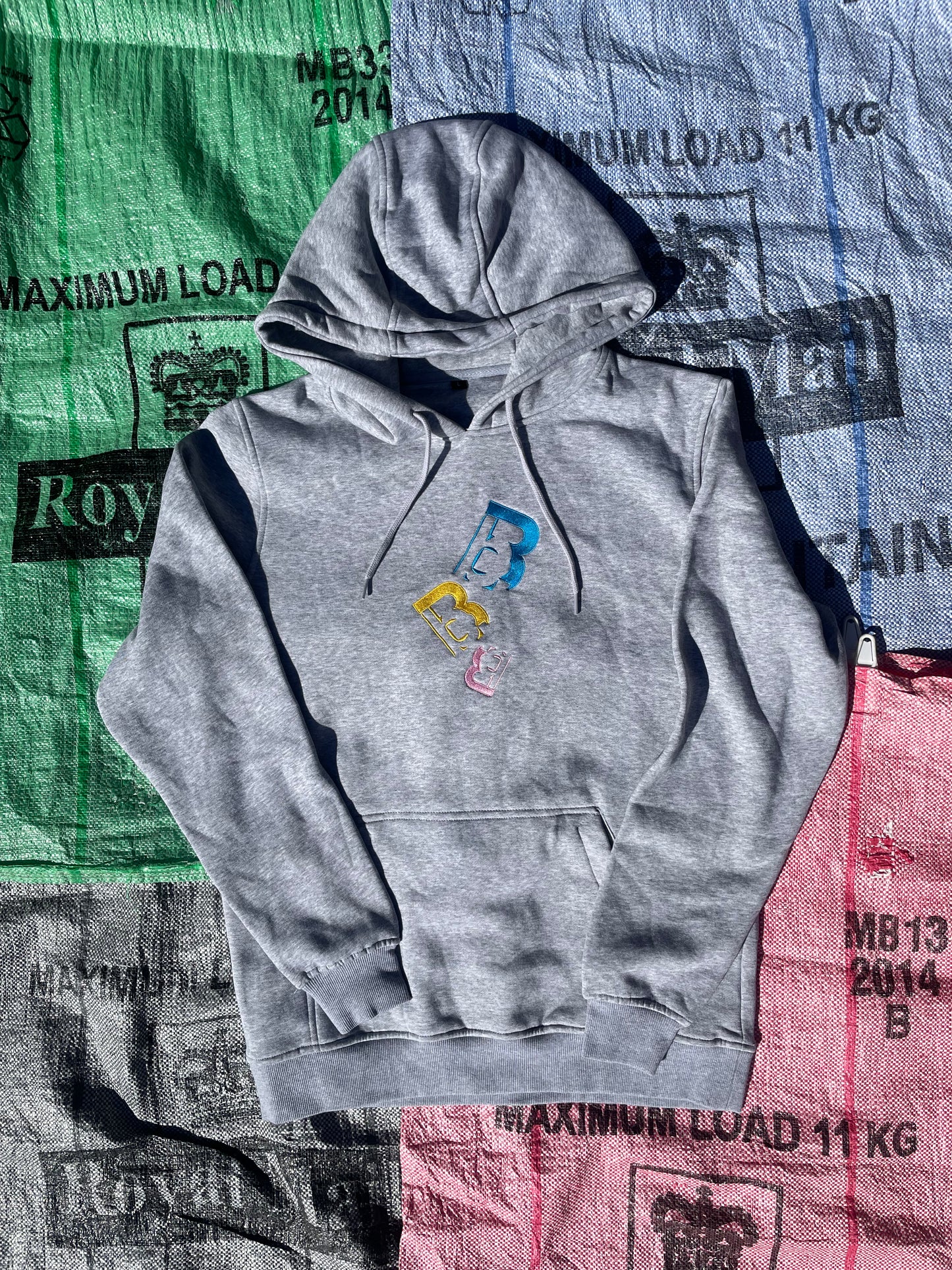 Grey triple b.B hoodie