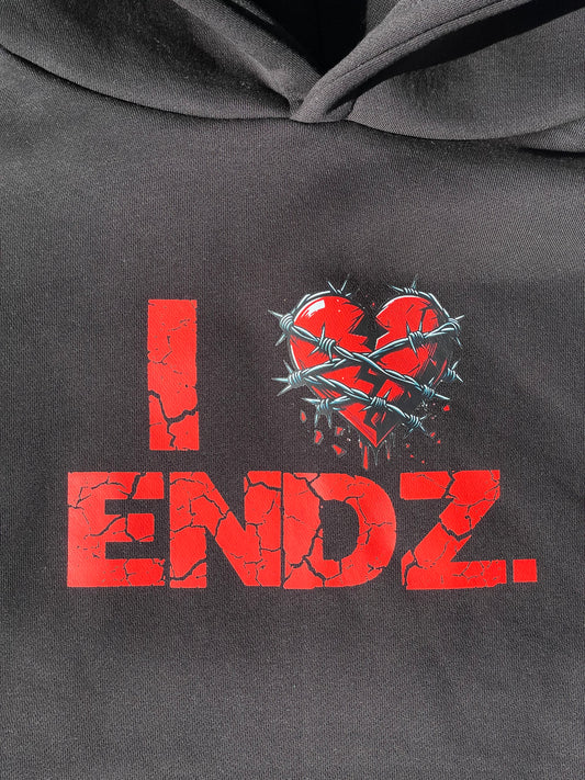 I 💔 Endz. Tracksuit - Black